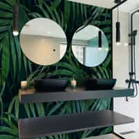 Lush Tropical Palm Fronds Wallpaper Mural 2