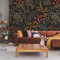 Elegant Branches and Floral Wallpaper Mural 3