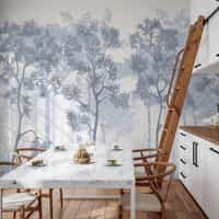 Tranquil Dawn Forest Wallpaper Mural 6