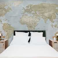 Global Geographic World Map Wallpaper Mural 3