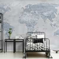 Global Geographic World Map Wallpaper Mural 2
