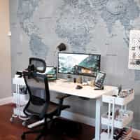 Global Geographic World Map Wallpaper Mural 3