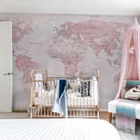 Global Geographic  World Map Wallpaper Mural 2