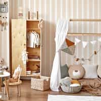 Elegant Vertical Striped Wallpaper Mural 1