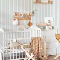 Elegant Vertical Striped Wallpaper Mural 1