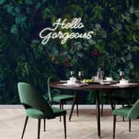 Elegant Botanical Jungle Greenery Wallpaper Mural 1
