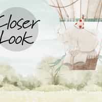 Pastel Dreamland Hot Air Balloon Wallpaper Mural 5