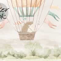 Pastel Dreamland Hot Air Balloon Wallpaper Mural 5