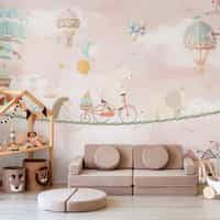 Cute Animal Convoy with Hot Air Balloons 1