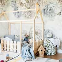 Elegant Pastel Peony Floral Wallpaper Mural  2