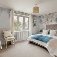 Elegant Pastel Peony Floral Wallpaper Mural  3