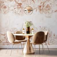 Elegant Pastel Peony Floral Wallpaper Mural 2