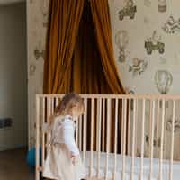 Kids Cute Cartoon Animals in Planes Pattern Wallpaper Mural 2