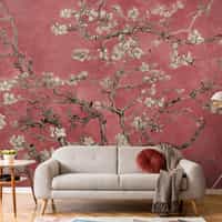 Van Gogh Almond Blossom Oil Paint Wallpaper Mural 1