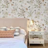 Kids Botanical Garden Wildflower Pattern Wallpaper Mural 2