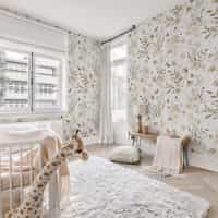 Kids Botanical Garden Wildflower Pattern Wallpaper Mural 5