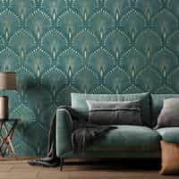 Art Deco Style Fan Pattern Wallpaper Mural 1