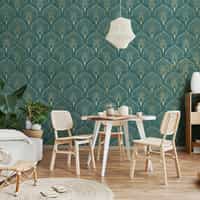 Art Deco Style Fan Pattern Wallpaper Mural 2