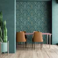 Art Deco Style Fan Pattern Wallpaper Mural 4
