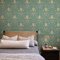 Elegant Floral Vine Pattern Wallpaper Mural 2