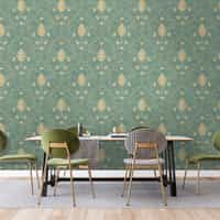 Elegant Floral Vine Pattern Wallpaper Mural 3
