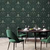 Elegant Floral Vine Pattern Wallpaper Mural 2