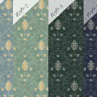 Elegant Floral Vine Pattern Wallpaper Mural 5