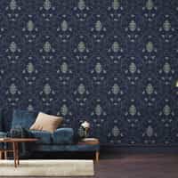 Elegant Floral Vine Pattern Wallpaper Mural 2