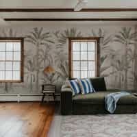 Tropical Palm Trees and Parrots Wallpaper Mural 5