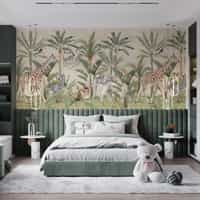 Kids Safari Animals Jungle Scene Wallpaper Mural 2
