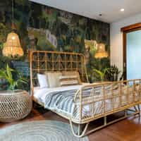 Indian Traditional Garden Art Wallpaper Mural 3