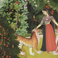 Indian Traditional Garden Art Wallpaper Mural 8