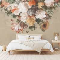 Enchanted Dutch Floral Bouquet Wallpaper Mural 3