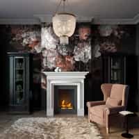 Enchanted Dark Dutch Floral Bouquet Wallpaper Mural 2