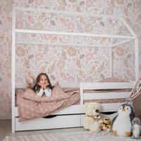 Kids Pastel Floral Botanical Wallpaper Mural 2