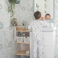 Kids Soft Color Floral Botanical Wallpaper Mural 2