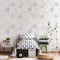 Kids Soft Color Floral Botanical Wallpaper Mural 4