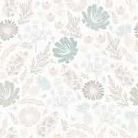 Kids Soft Color Floral Botanical Wallpaper Mural 7