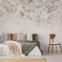 Whimsical Ivy Floral and  Birds Wallpaper Mural 3