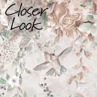 Whimsical Ivy Floral and  Birds Wallpaper Mural 5