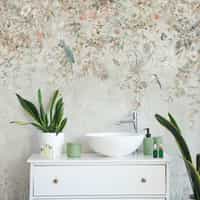 Whimsical Ivy Floral and Birds Wallpaper Mural 2
