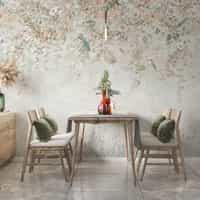 Whimsical Ivy Floral and Birds Wallpaper Mural 4