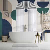 Modern Geometric Arch Lines Wallpaper Mural 4