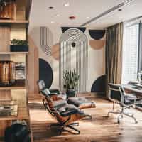 Modern Geometric Arch Lines Wallpaper Mural 4