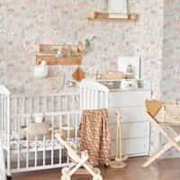 Kids Cute Watercolor Wild Floral Wallpaper Mural 2