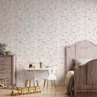 Kids Cute Watercolor Wild Floral Wallpaper Mural 4