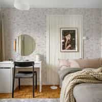 Kids Cute Watercolor Wild Floral Wallpaper Mural 6