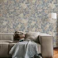 Classic Botanical Floral Foliage Wallpaper Mural 1