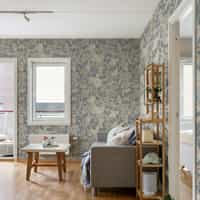 Classic Botanical Floral Foliage Wallpaper Mural 3