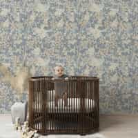 Classic Botanical Floral Foliage Wallpaper Mural 4